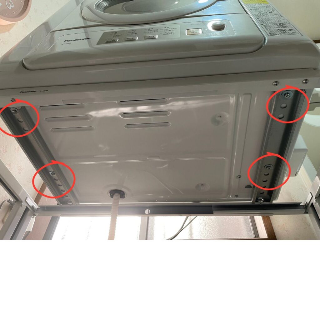 東芝 衣類乾燥機 ED-60A4・ED-45A4の設置方法 ラック・スタンドの 