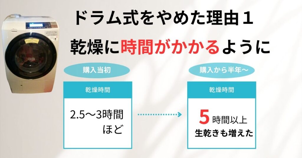 ドラム式をやめた理由1の図解